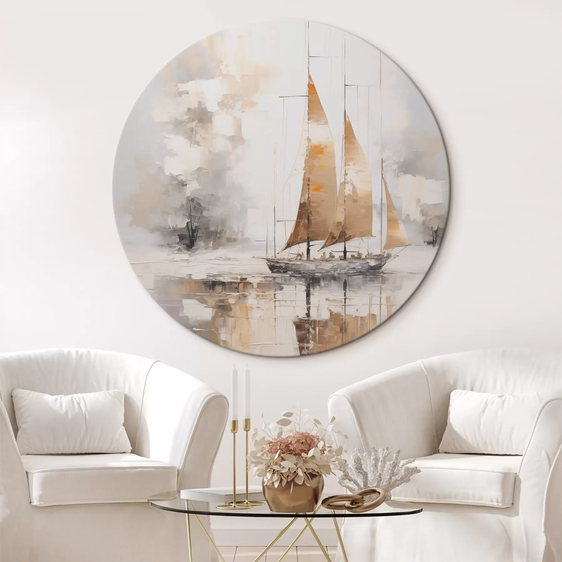 murales de pared Pintura imitación velero r46565