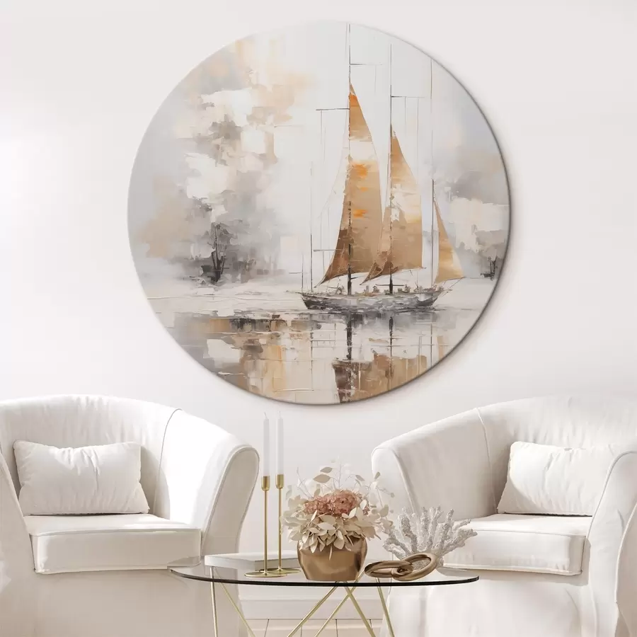 murales de pared Pintura imitación velero r46565