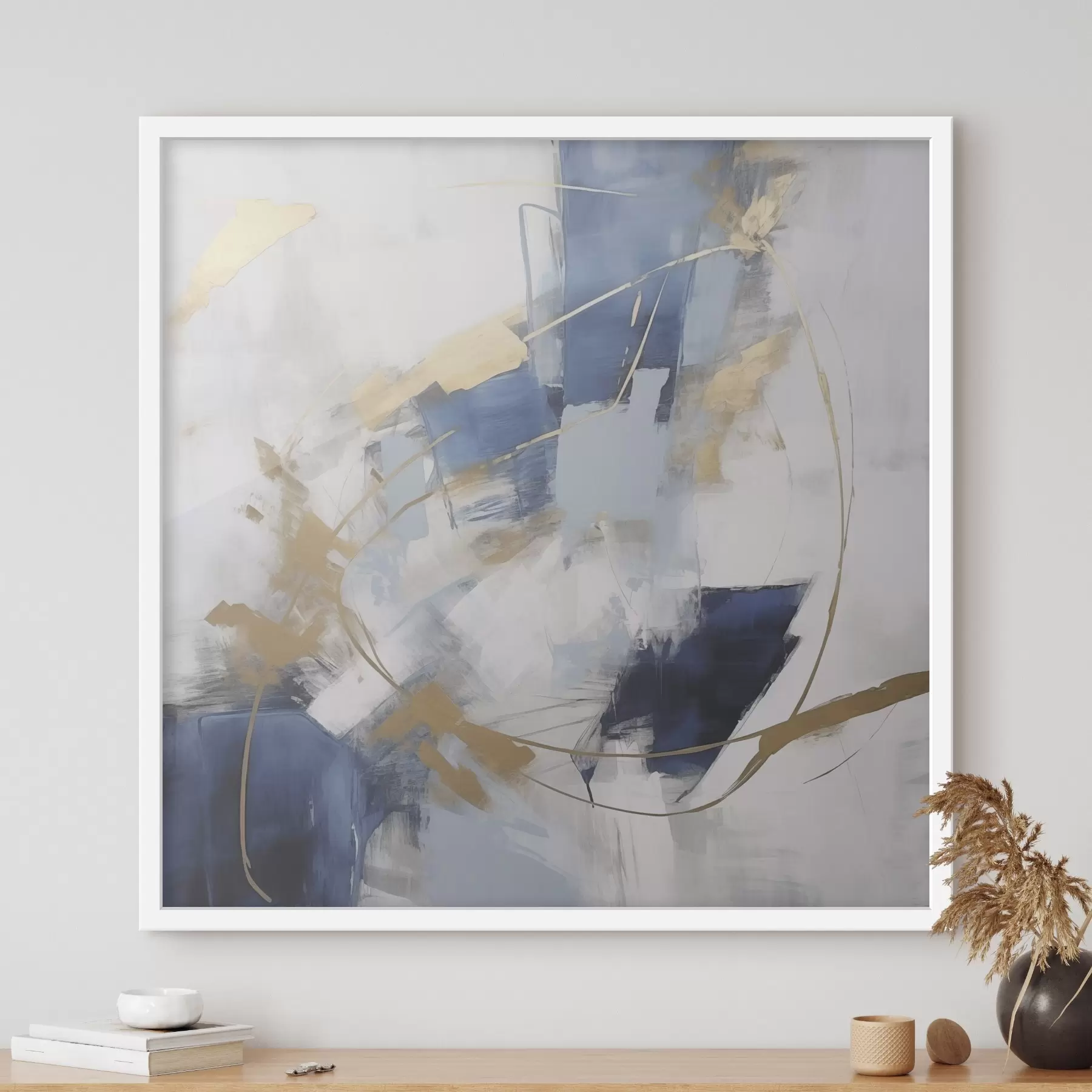 murales de pared Cadencia azul f46564