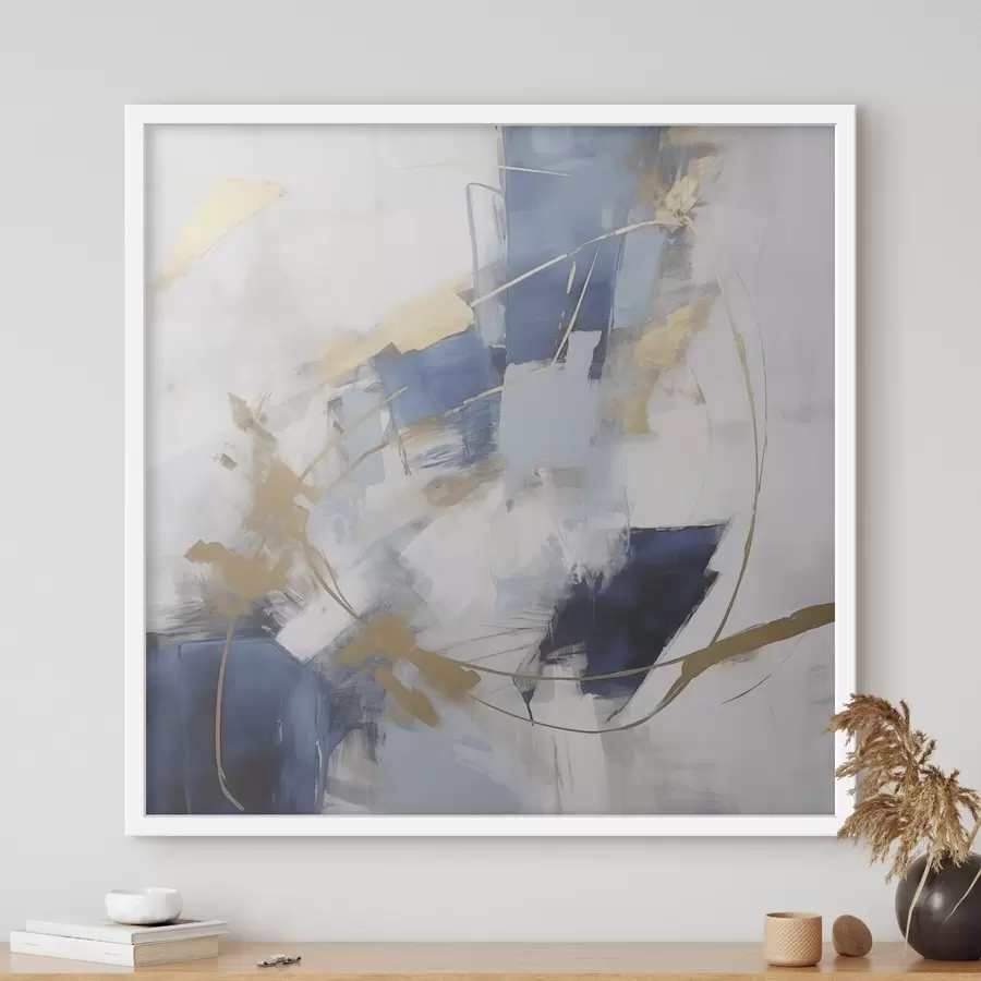 murales de pared Cadencia azul f46564