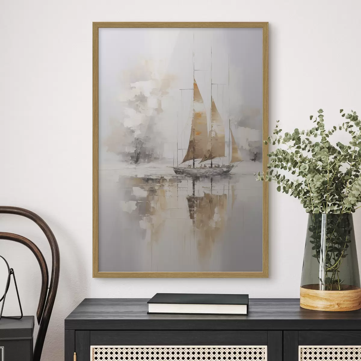 Poster Pintura imitación velero f46565