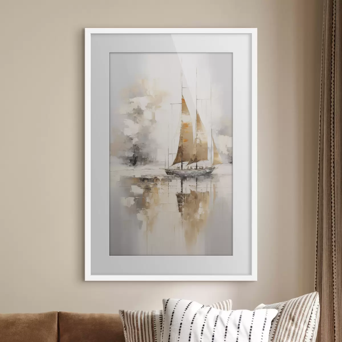 Poster Pintura imitación velero f46565