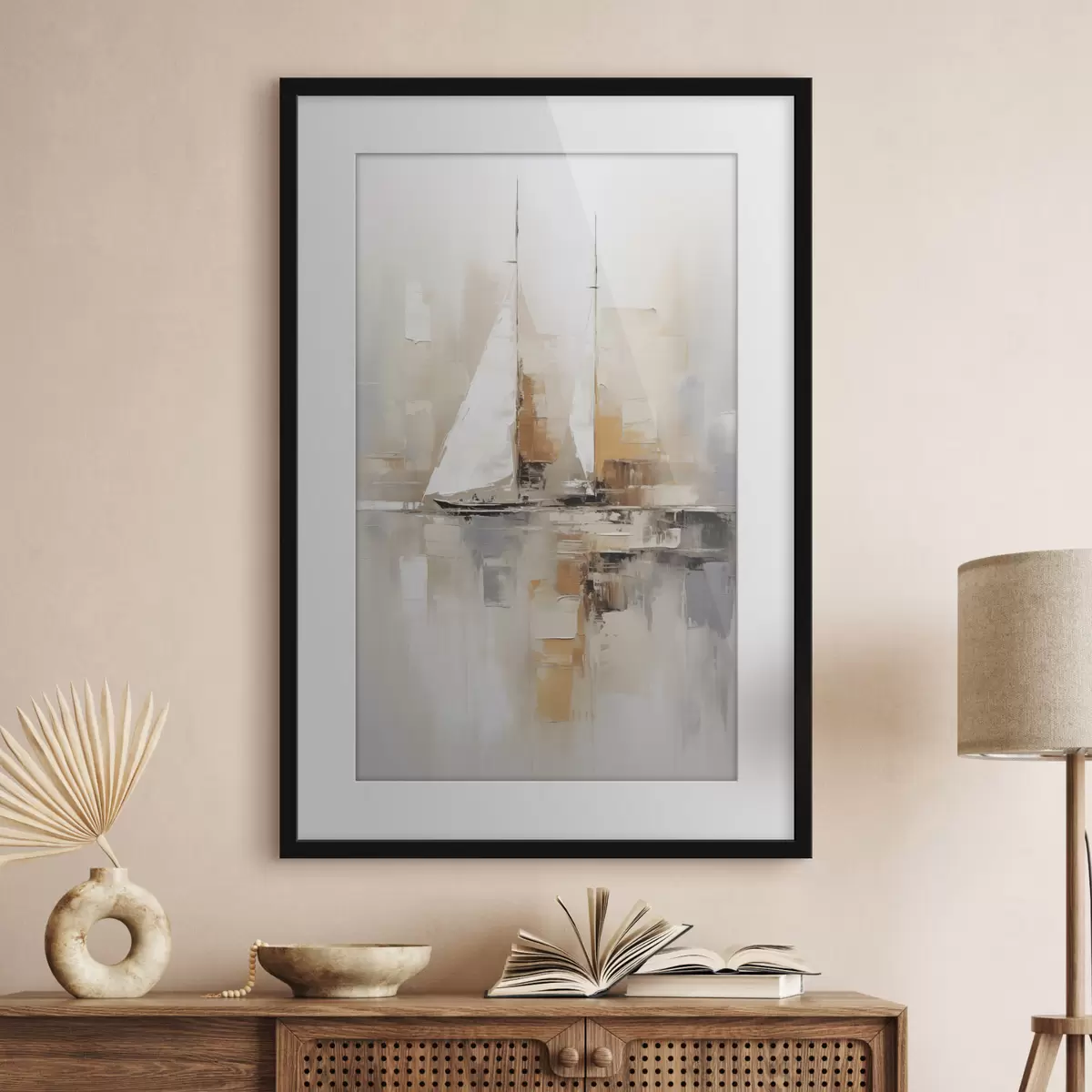 Poster Abstracción de velero f46566