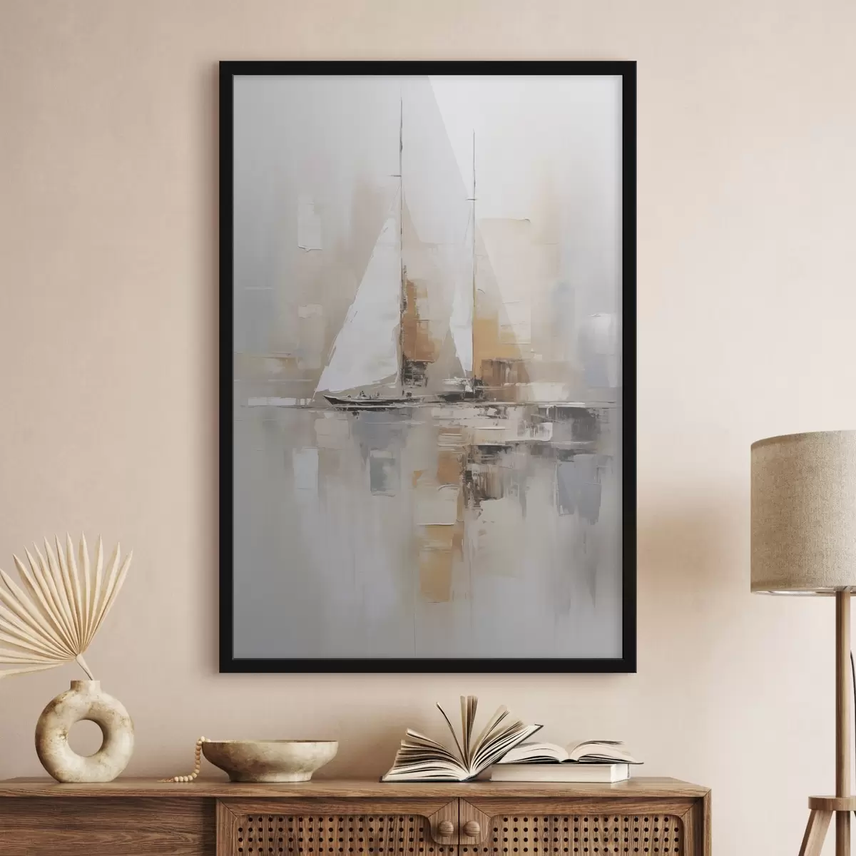 Poster Abstracción de velero f46566