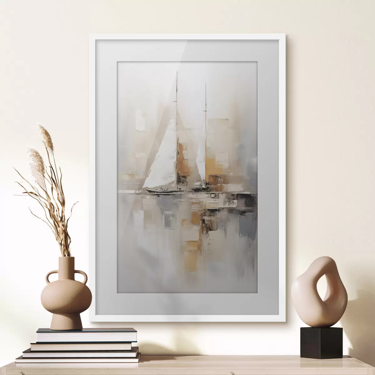 Poster Abstracción de velero f46566