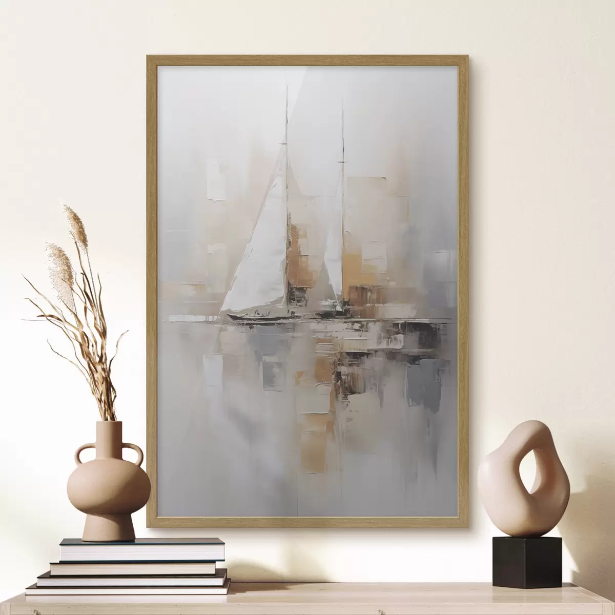 Poster Abstracción de velero f46566