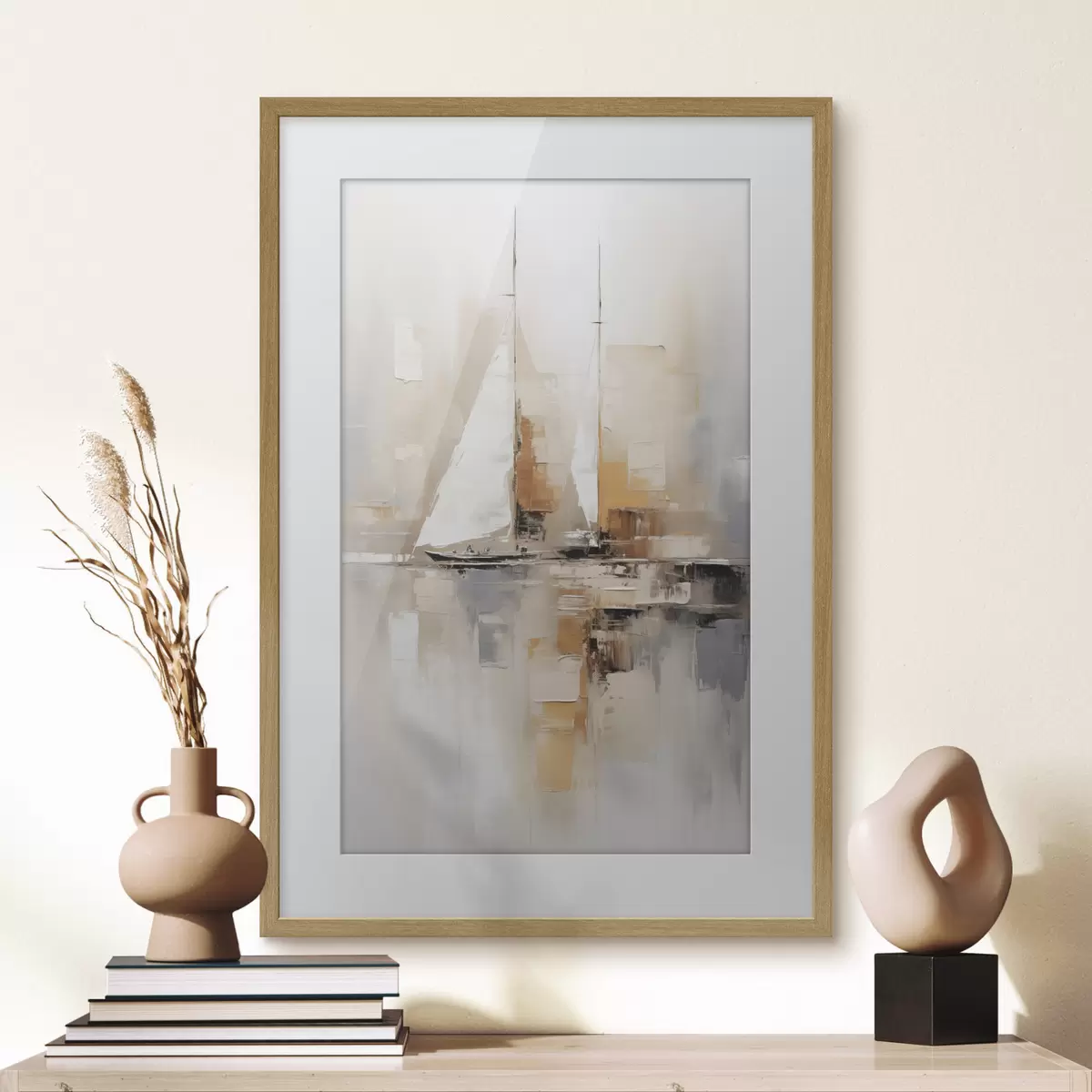 Poster Abstracción de velero f46566
