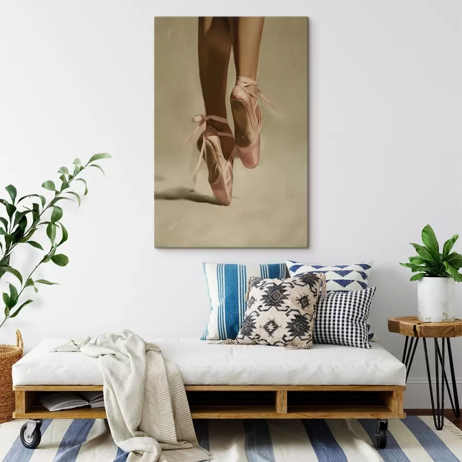 murales de pared Zapatillas de punta rosas s46597