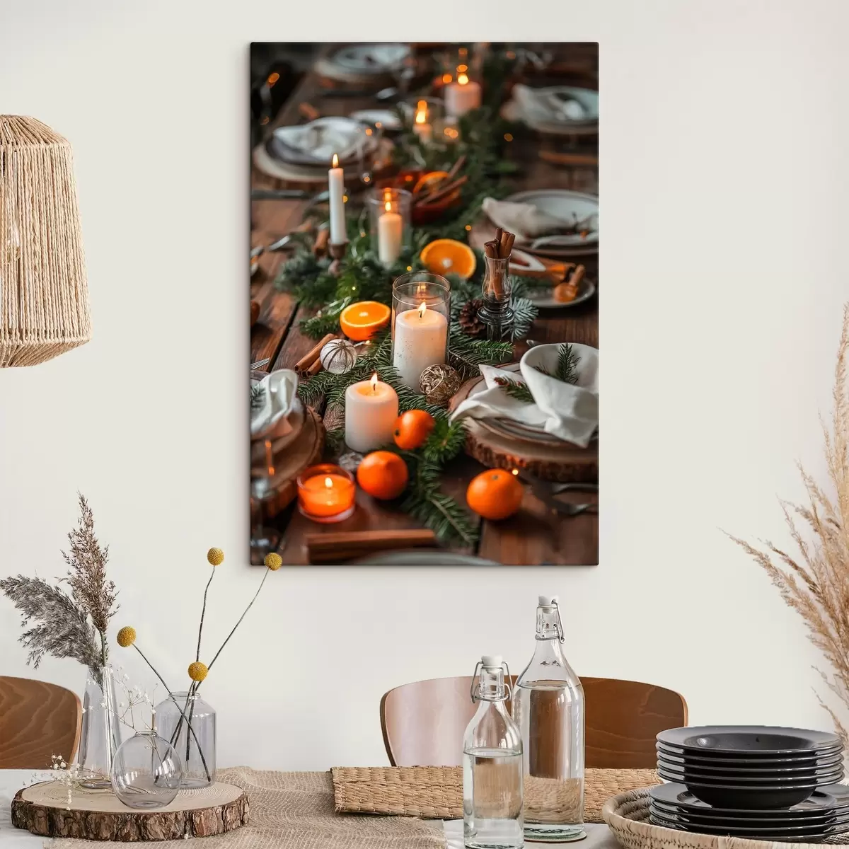 murales de pared Mesa de Navidad s46604