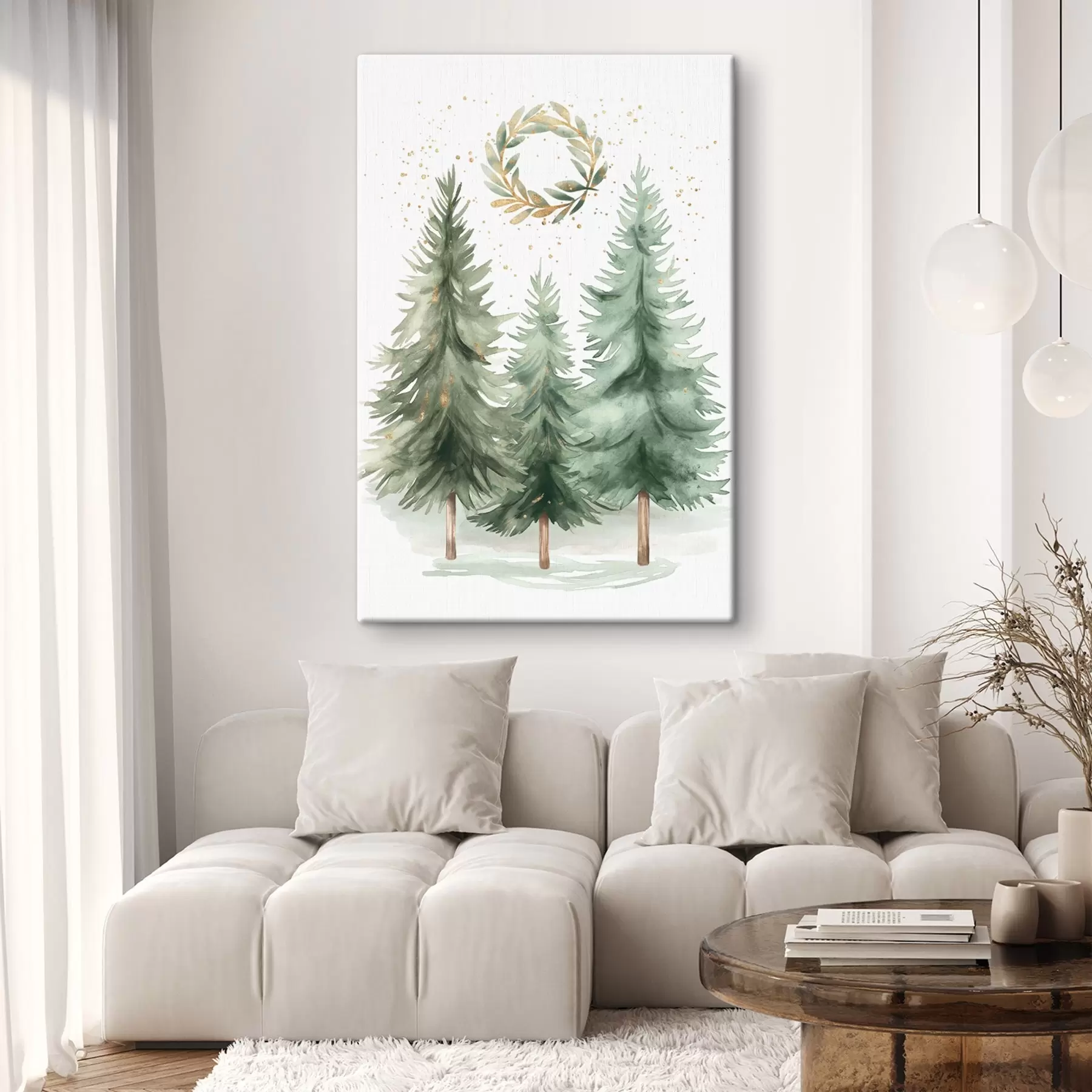 murales de pared Árboles de Navidad s46609