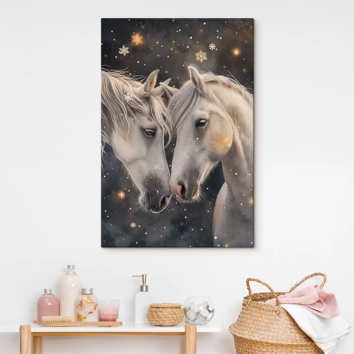 murales de pared Dos caballos s46618