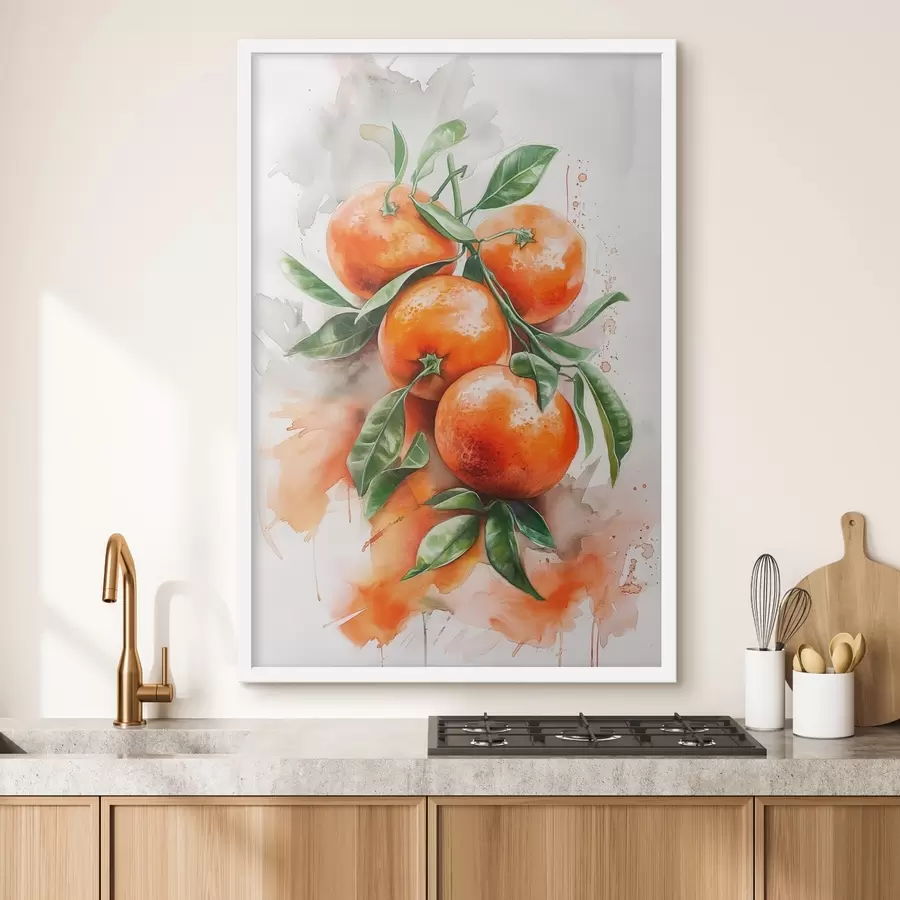murales de pared Mandarinas maduras f46586