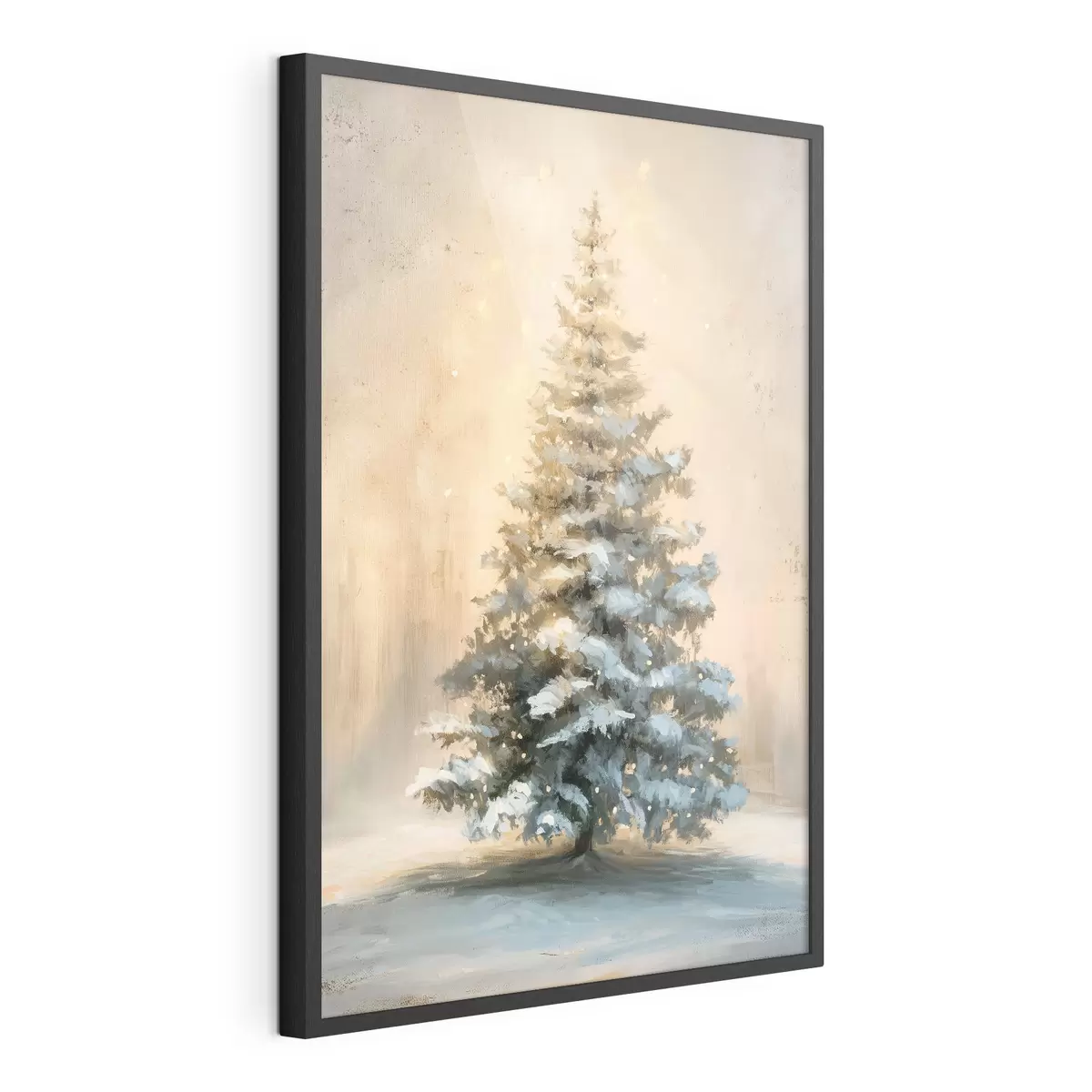 Poster Árbol de Navidad en la nieve f46589