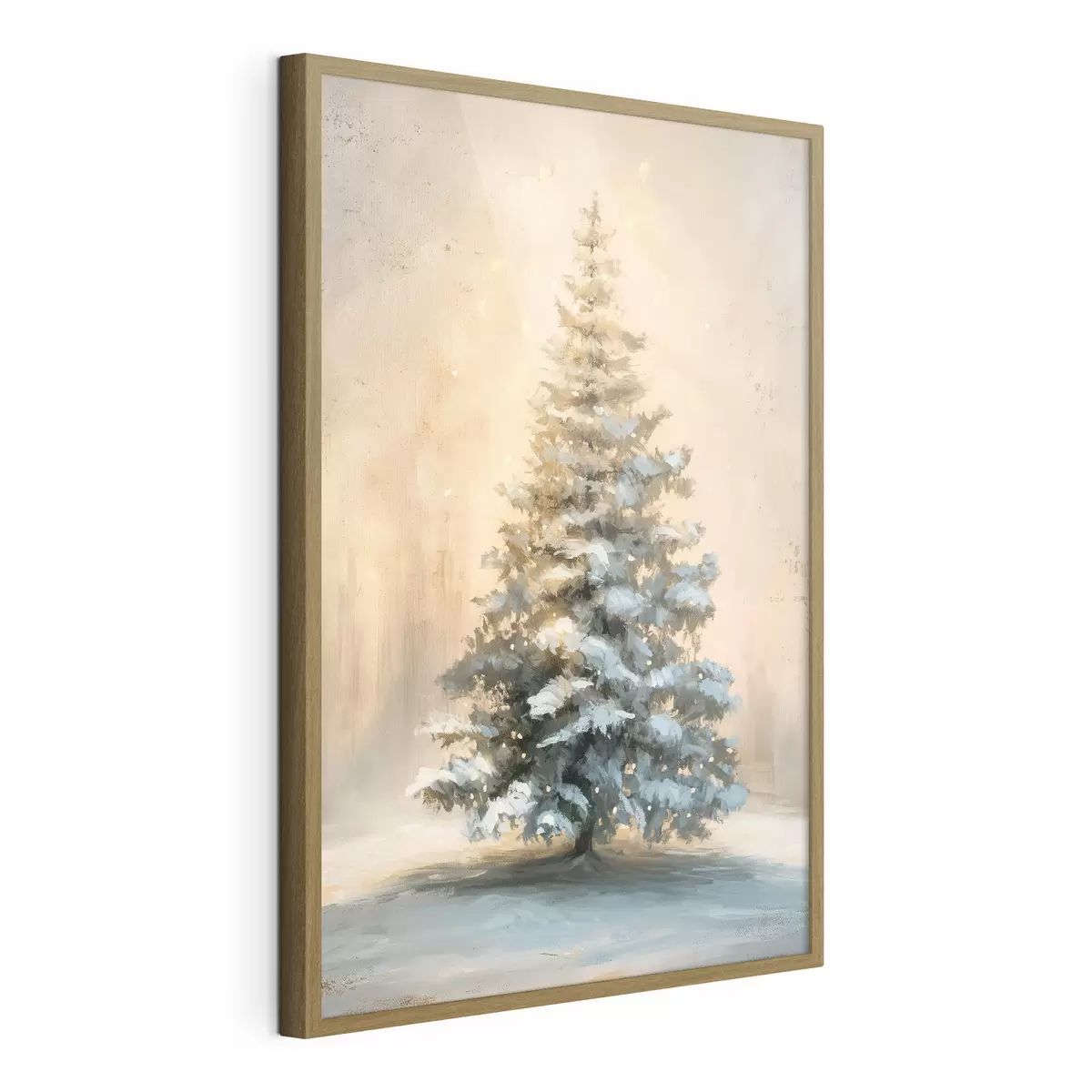 Poster Árbol de Navidad en la nieve f46589