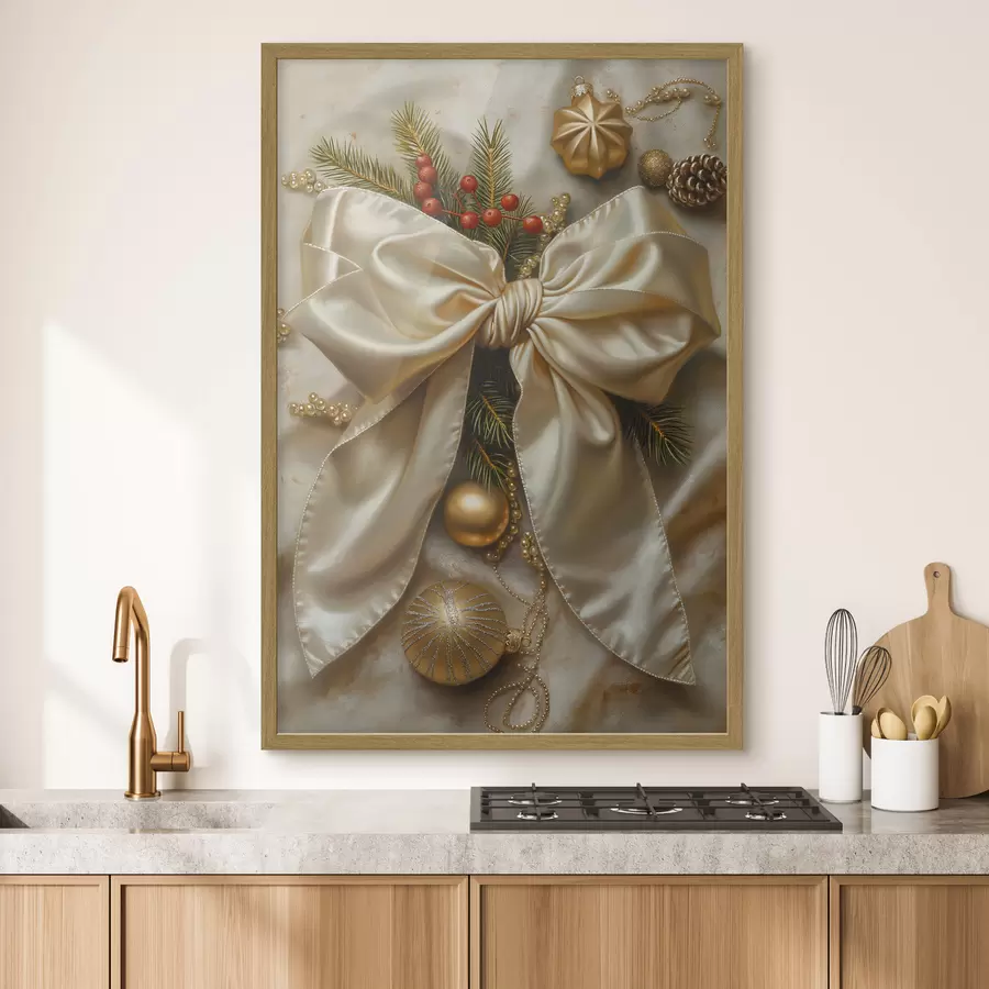 murales de pared Lazo navideño f46592