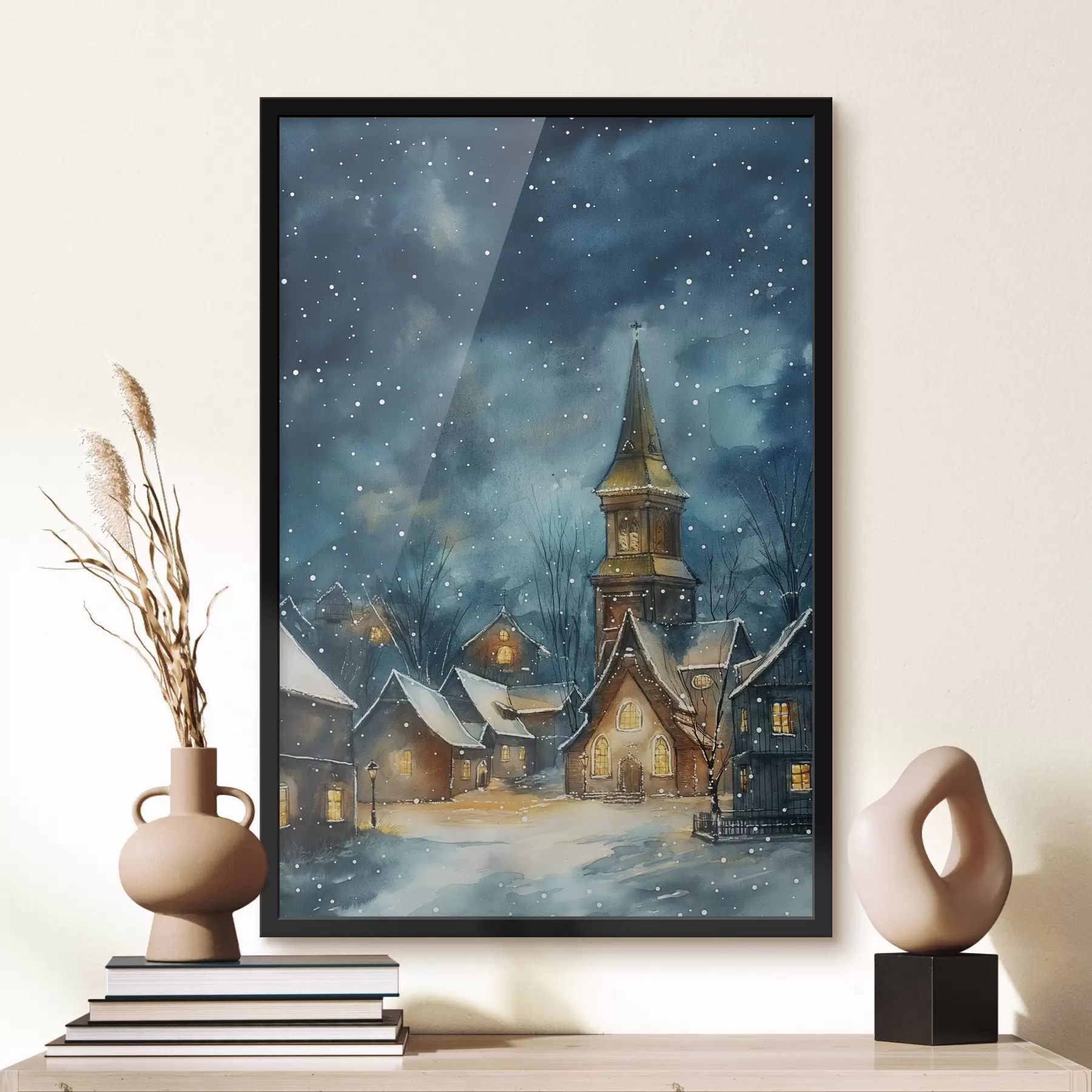 murales de pared Calle en invierno f46599