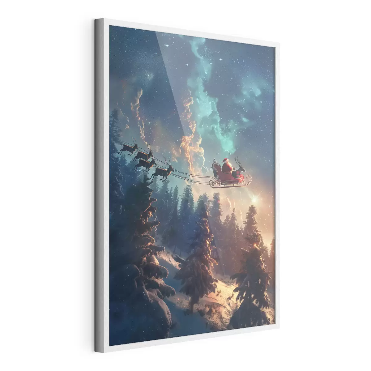 Poster Papá Noel en reno f46602