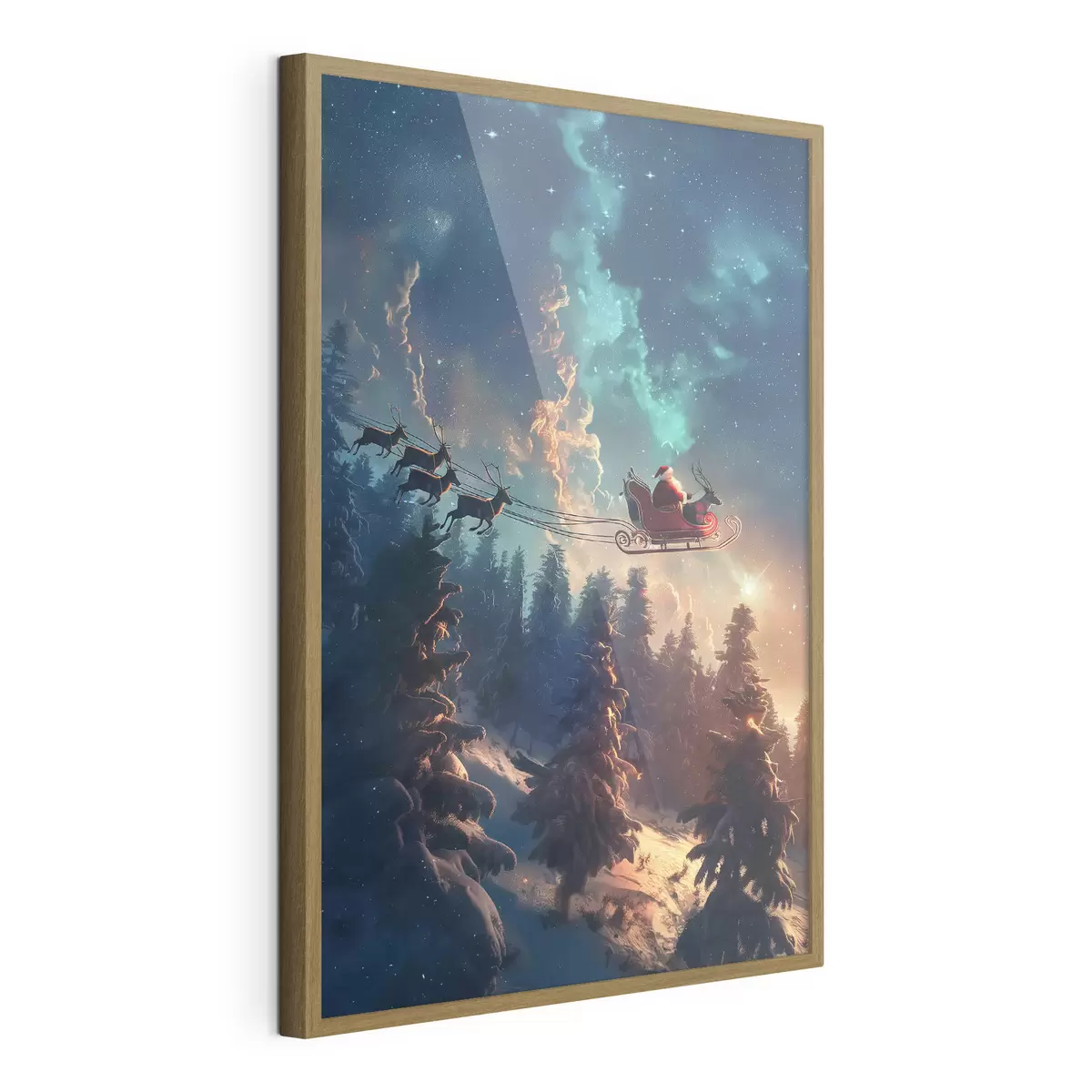 Poster Papá Noel en reno f46602