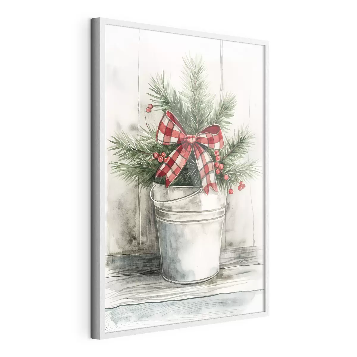 Poster Árbol de Navidad en una maceta f46608