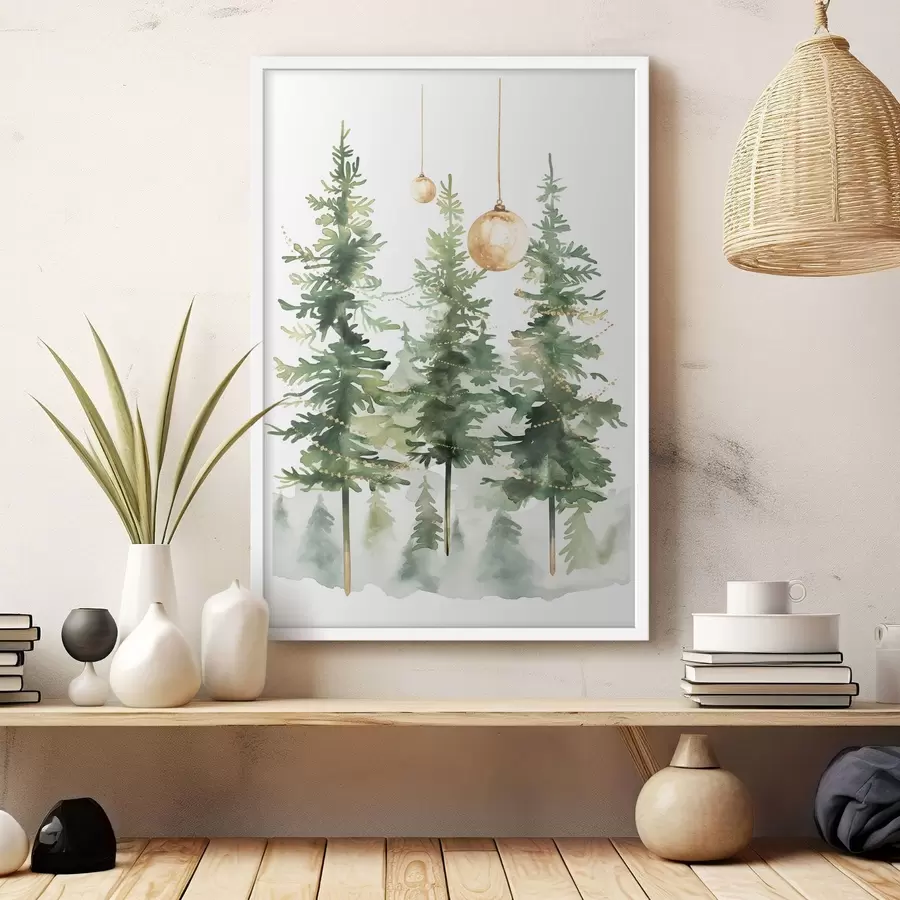murales de pared Árboles de Navidad f46611