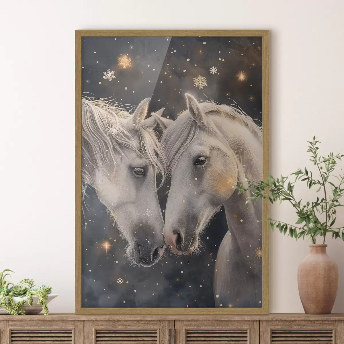 Poster Dos caballos f46618