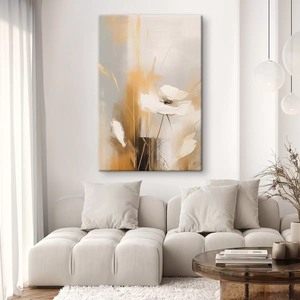 murales de pared Flor silvestre abstracta s46453