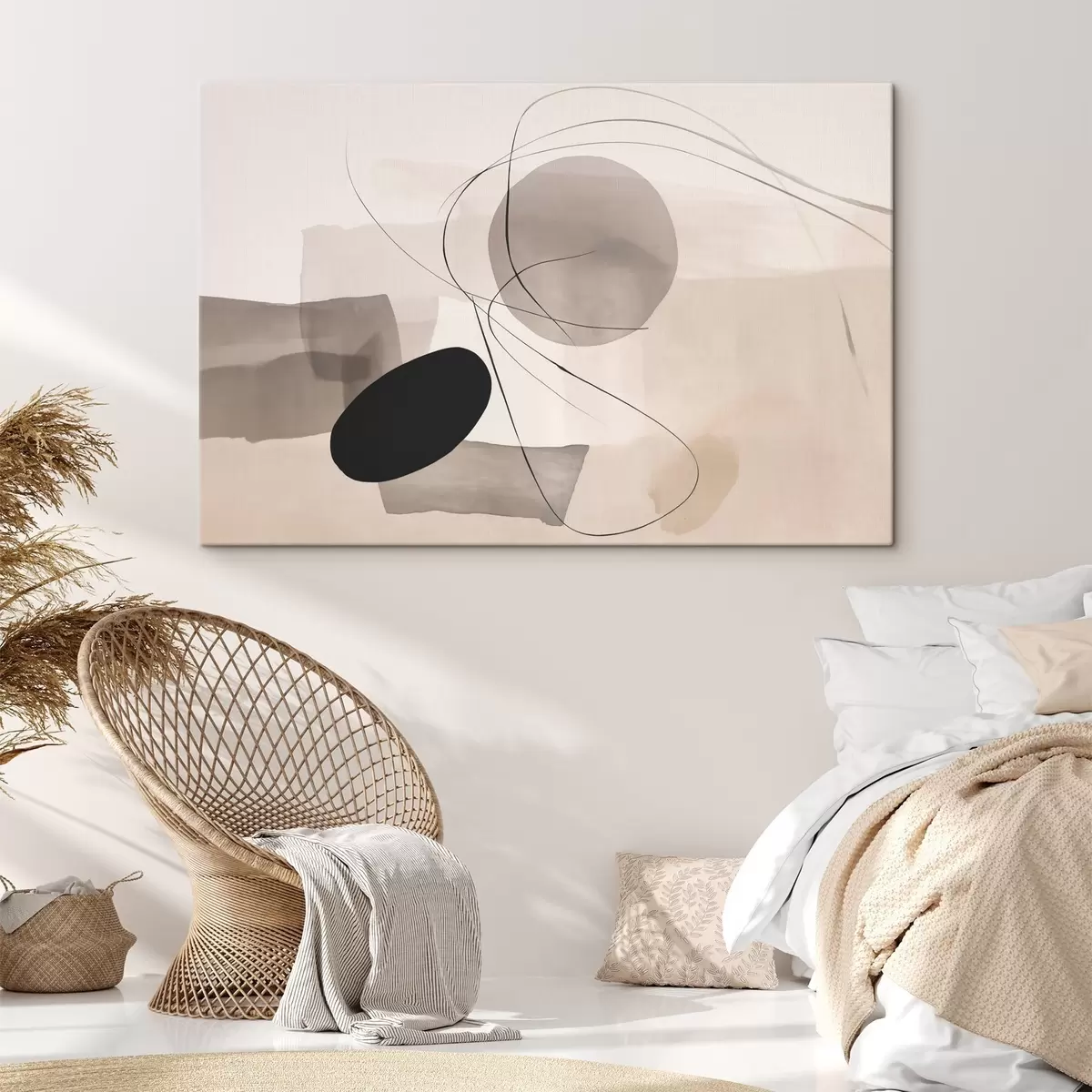 murales de pared Formas abstractas con líneas s46455