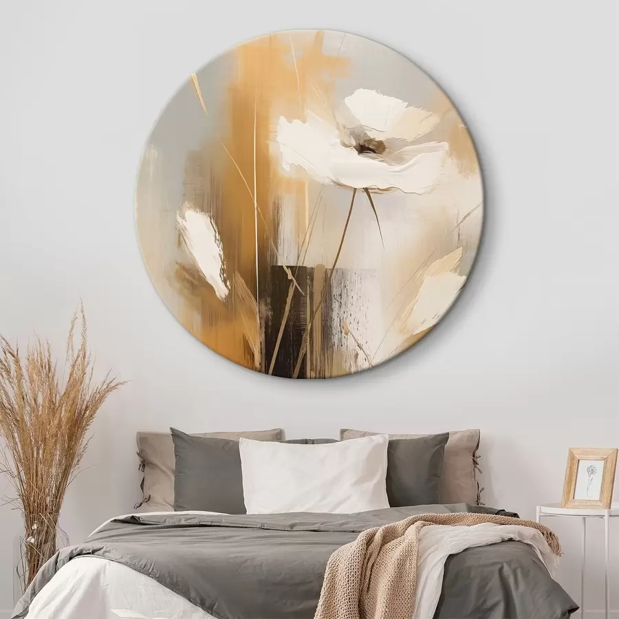 murales de pared Flor silvestre abstracta r46453