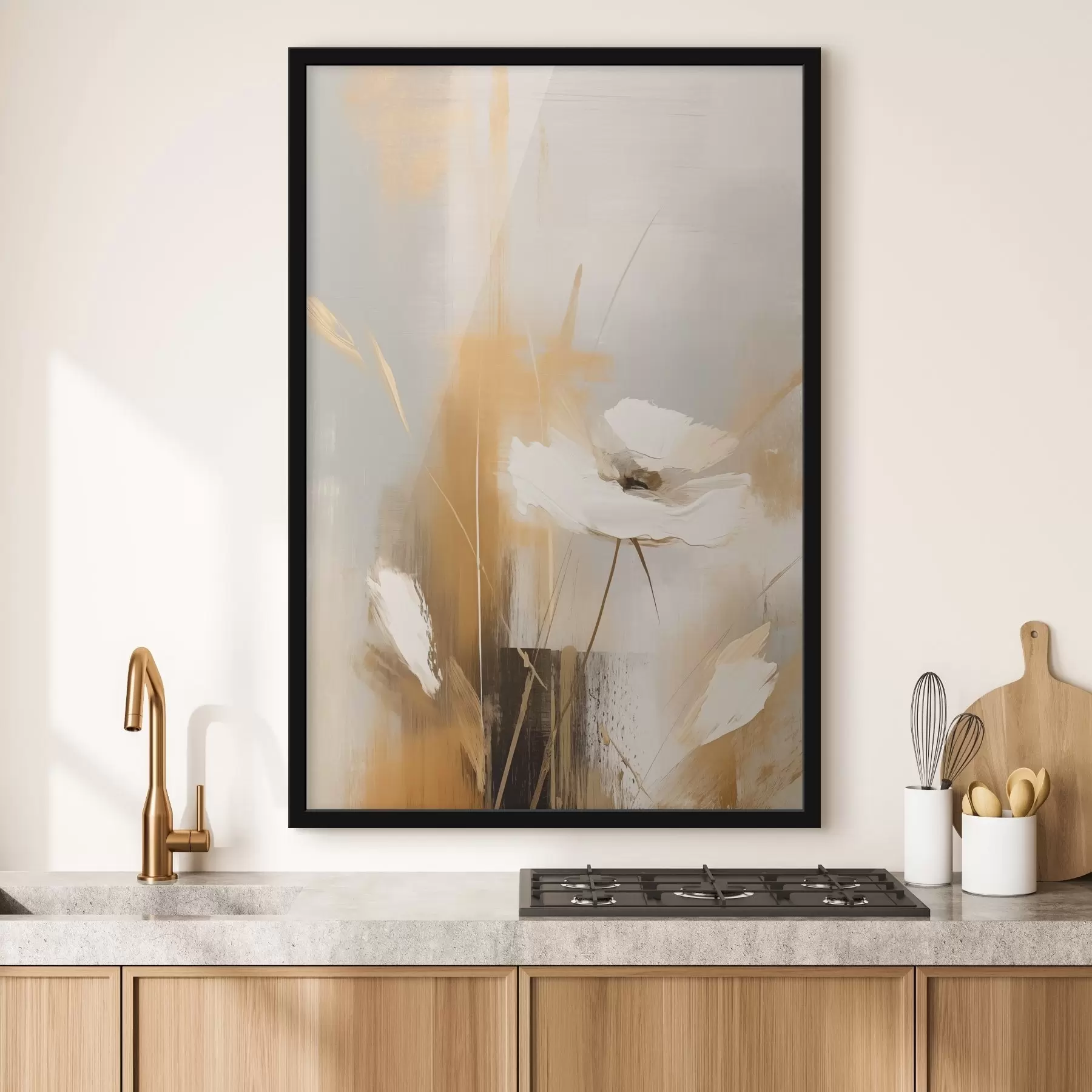 murales de pared Flor silvestre abstracta f46453