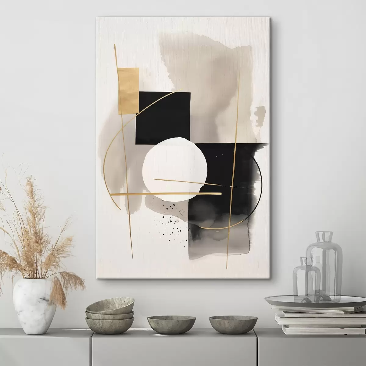 murales de pared Abstracciones con formas s46573