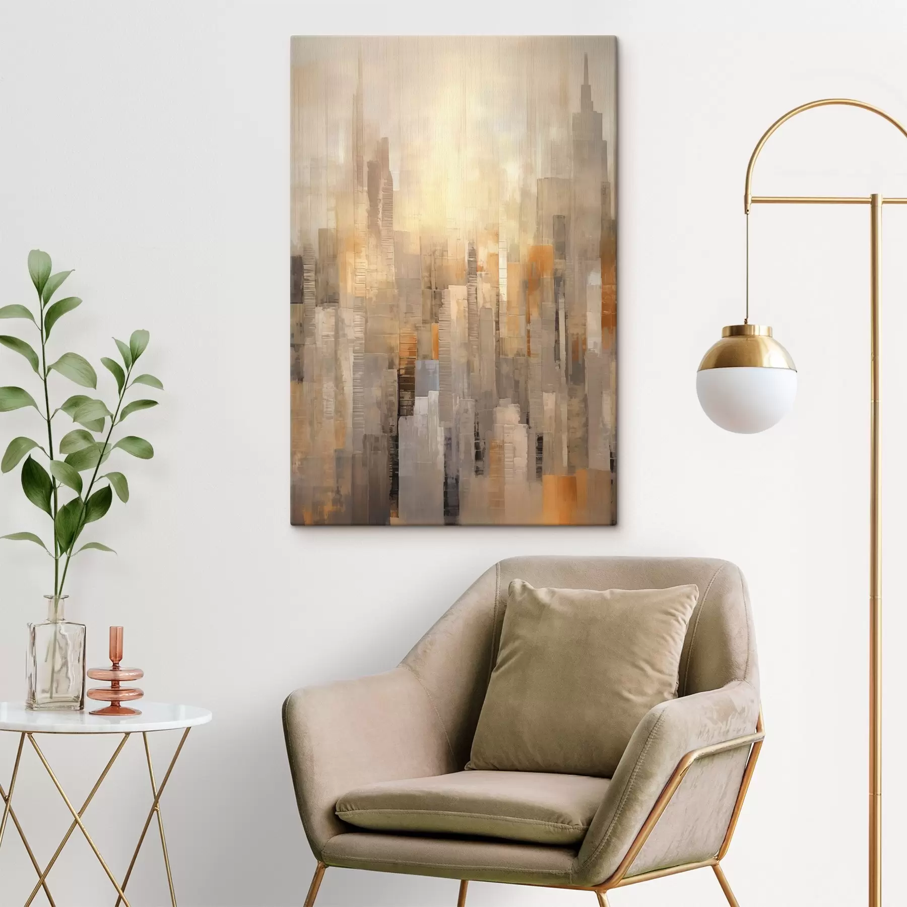 murales de pared Paisaje urbano abstracto s46580