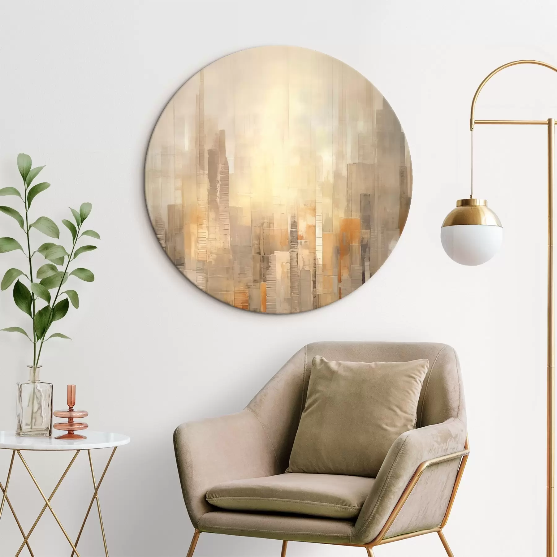 murales de pared Paisaje urbano abstracto r46580