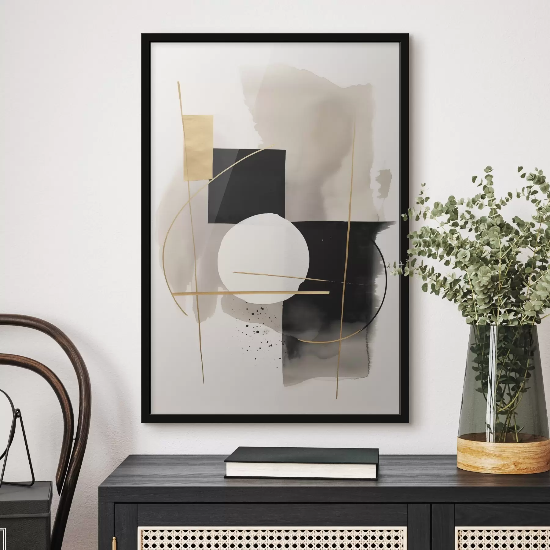 murales de pared Abstracciones con formas f46573