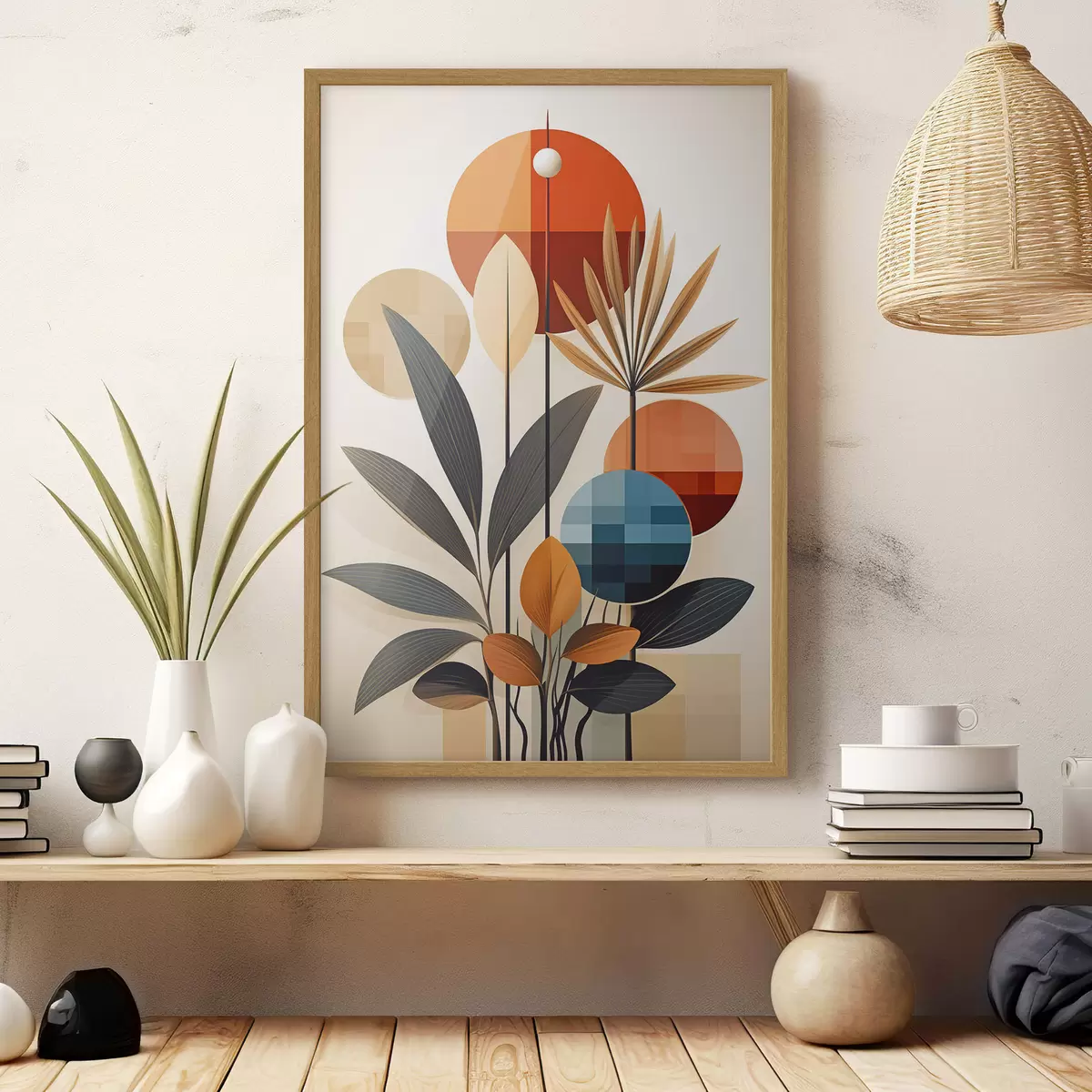 Poster Plantas geométricas abstractas f46576