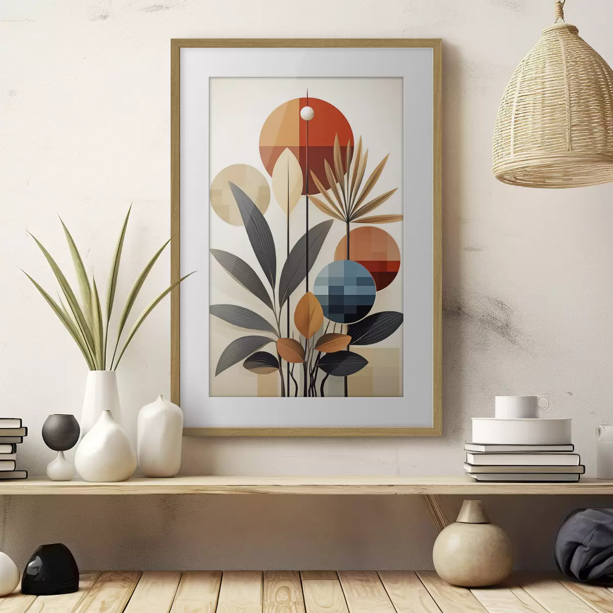 Poster Plantas geométricas abstractas f46576