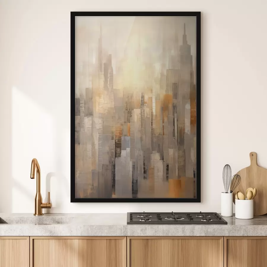 murales de pared Paisaje urbano abstracto f46580