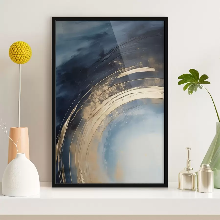 murales de pared Anillo amplio con centro claro y esmalte moteado f46488