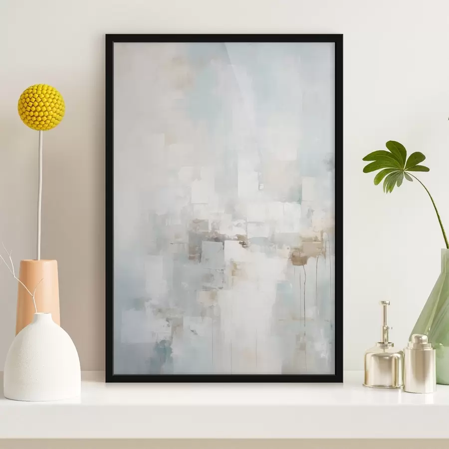 murales de pared Bloques de colores pastel claros: azul, beige, blanco. f46546