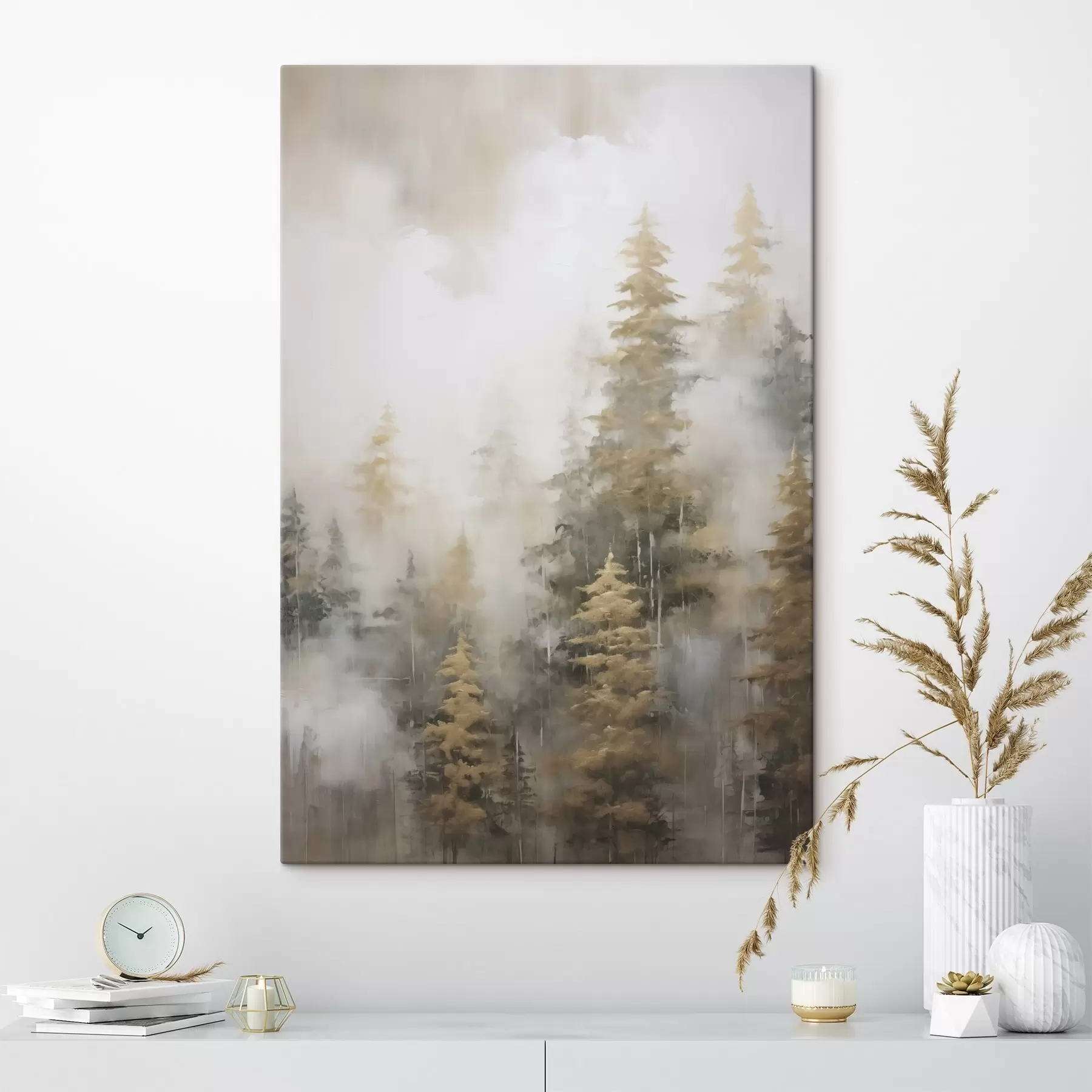 murales de pared Imitación forestal de pintura s46672