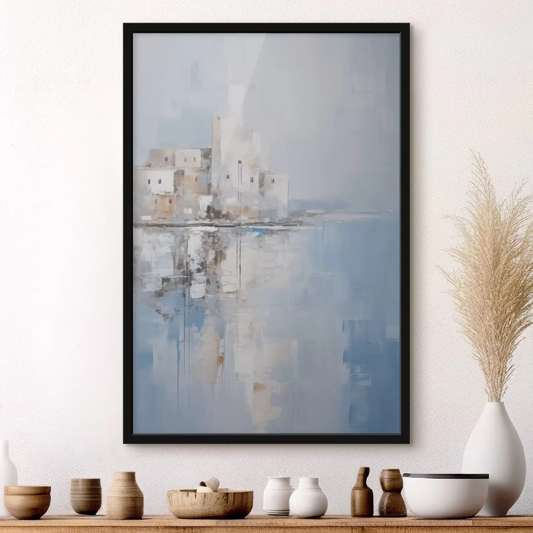 murales de pared Imitación abstracta de un paisaje pintado f46674