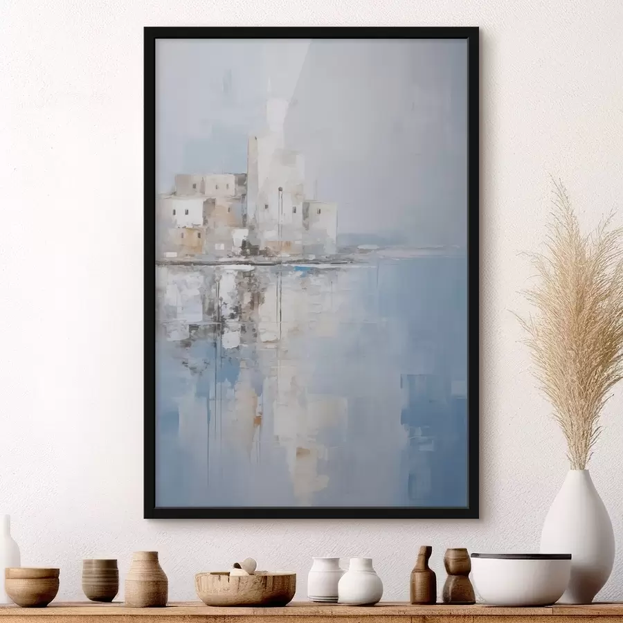 murales de pared Imitación abstracta de un paisaje pintado f46674