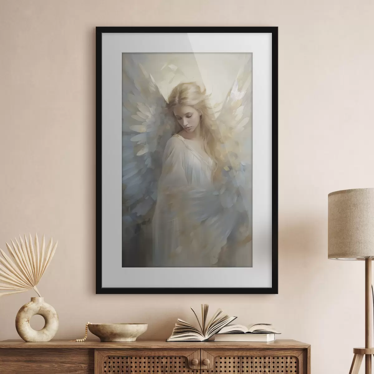 Poster Imitacion de pintura abstracta de angel f46682