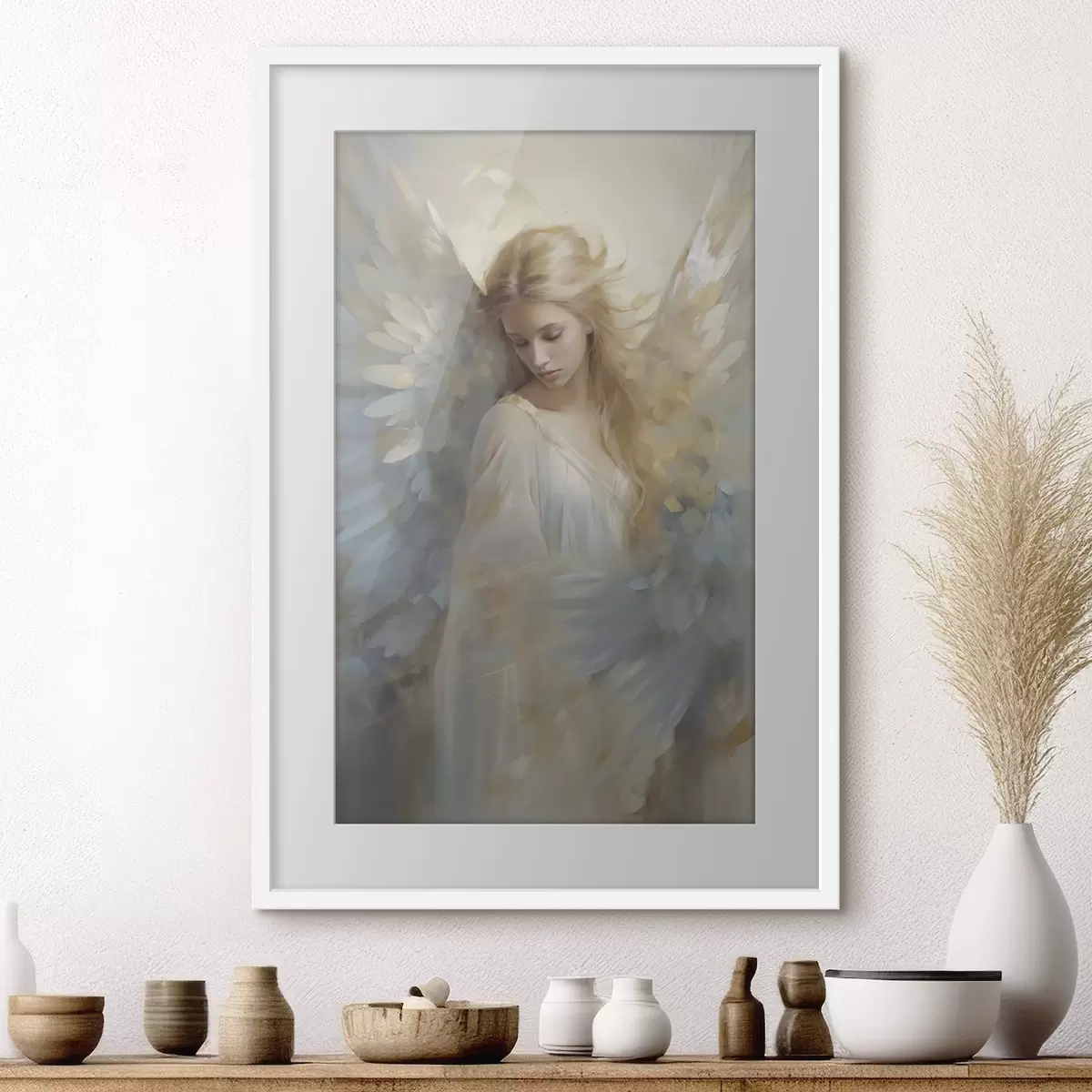 Poster Imitacion de pintura abstracta de angel f46682