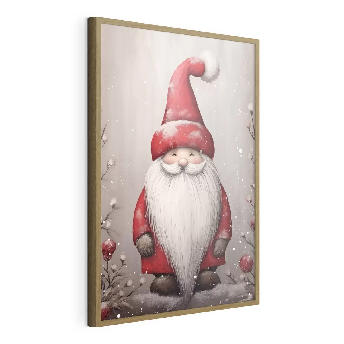 Poster Gnomo navideño con barba larga f46620