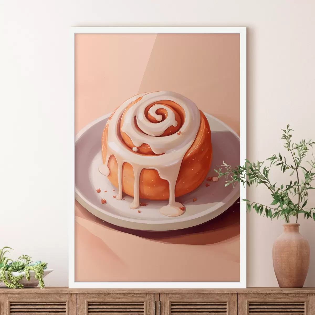 Poster Rollito de canela con glaseado de nata f46624