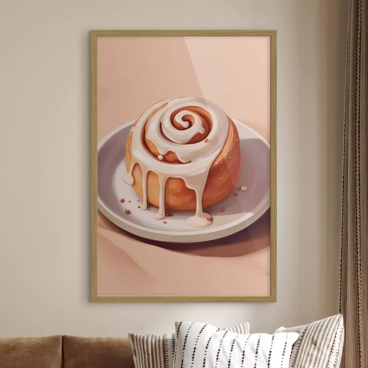 Poster Rollito de canela con glaseado de nata f46624
