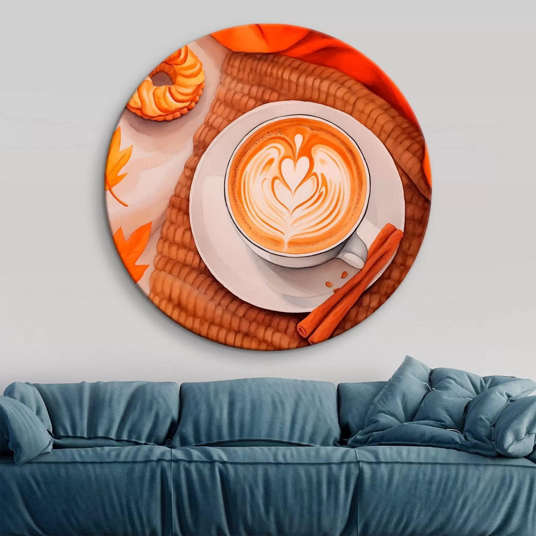 murales de pared Café con leche otoñal r46623