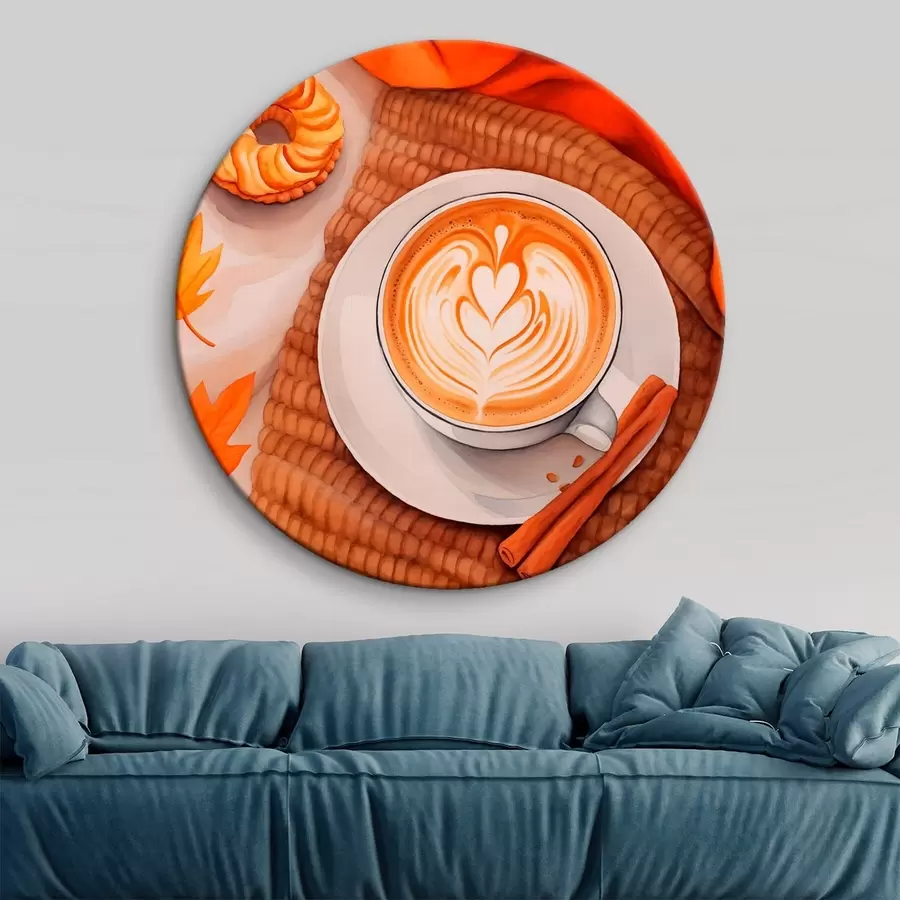 murales de pared Café con leche otoñal r46623