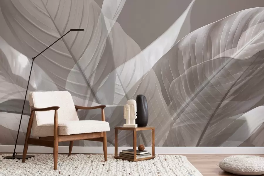 murales de pared Hojas grandes w04901v2
