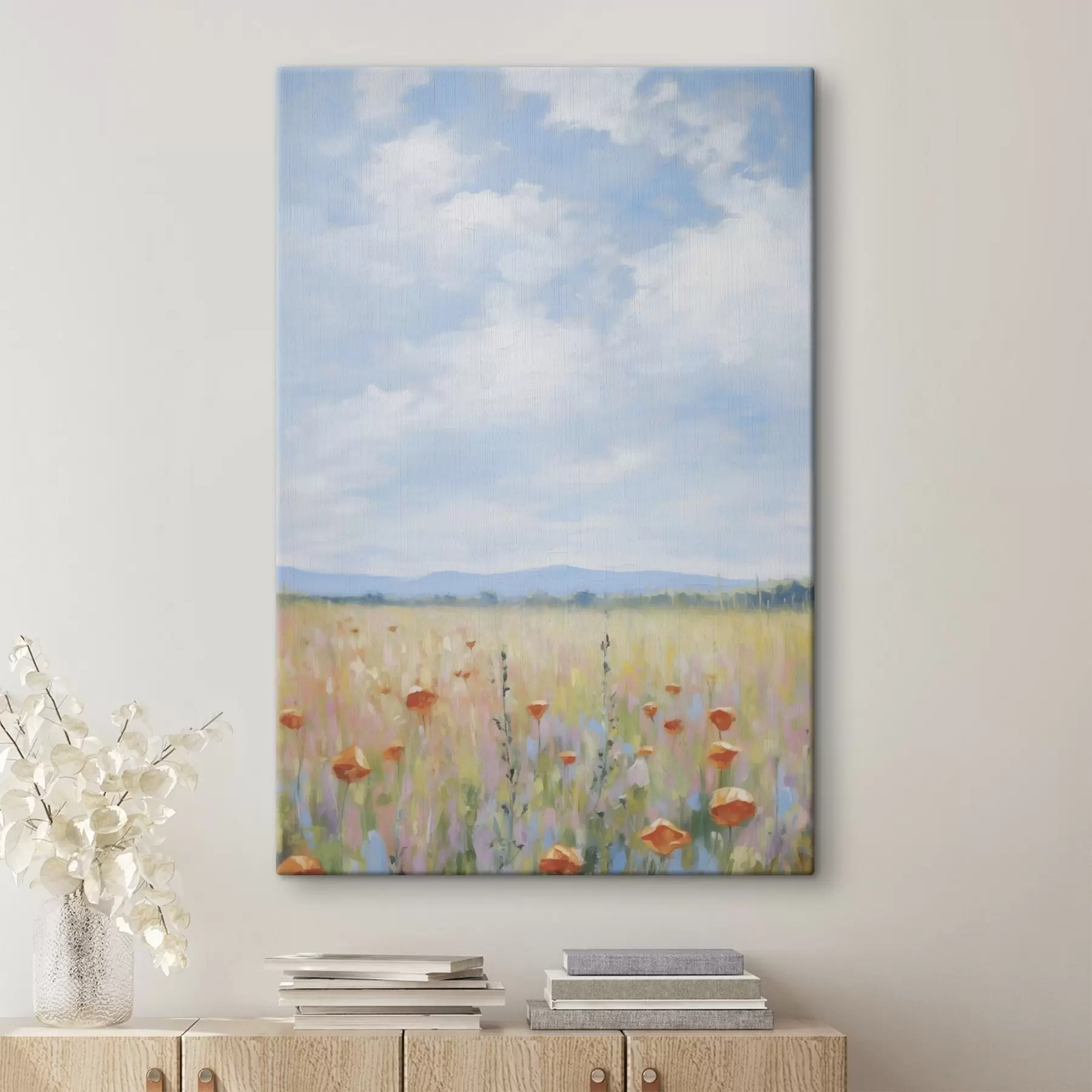 murales de pared Pintura de imitación de campo s46715